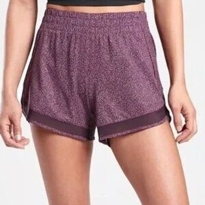 Athleta Mesh Racer Shorts 4'